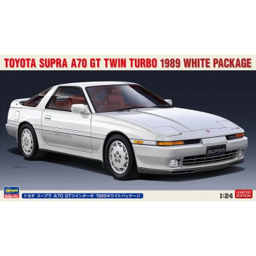 1/24 TOYOTA SUPRA A70 GT TWIN TURBO 1989 WHITE PACK