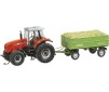 1/87 MF TRACTOR MET AANHANGER (WIKING)