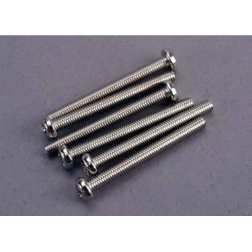 Screws, 3x30mm roundhead machine (6)