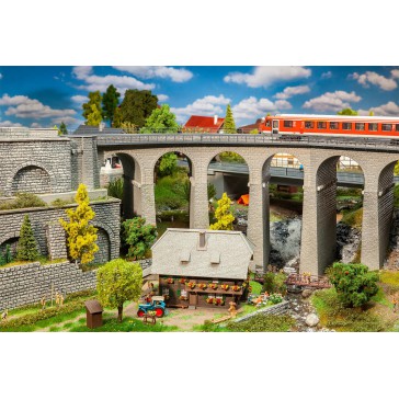 1/87 VIADUCT SET 2-SPORIG GEBOGEN