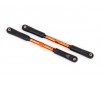 Camber links, rear, Sledge (TUBES orange-anodized, 7075-T6 aluminum,