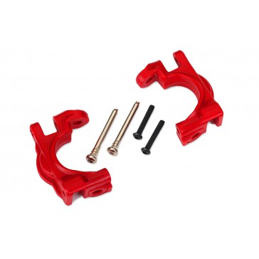 Caster blocks (c-hubs), extreme heavy duty, red (left & right)/ 3x32m