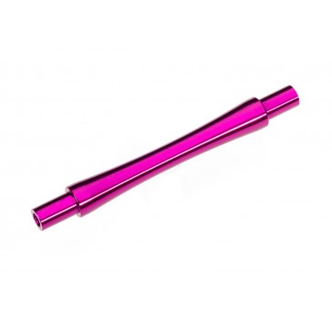 Axle, wheelie bar, 6061-T6 aluminum (pink-anodized) (1)/ 3x12 BCS (wi