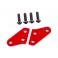 Steering block arms (aluminum, red-anodized) (2)