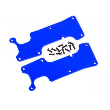 Suspension arm covers, blue, rear (left and right)/ 2.5x8 CCS (12)