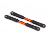 Camber links, front, Sledge (TUBES orange-anodized, 7075-T6 aluminum,