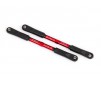 Camber links, rear, Sledge (TUBES red-anodized, 7075-T6 aluminum, str