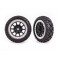 Tires & wheels, assembled (2.2' graphite gray, satin chrome beadlock