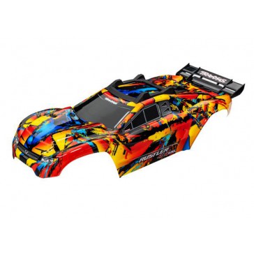 Body, Rustler® 4x4 VXL, Solar Flare (painted, decals applied) (assemb