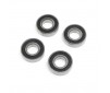 10 x 22 x 6mm Rubber Sealed Ball Bearing (4)