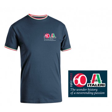 ITALERI BLUE NAVY T-SHIRT 60th ANNIVERSARY XXL SIZE