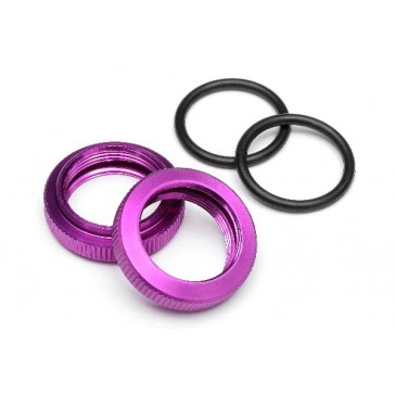 Shock Adjuster Nut 20Mm (Purple/2Pcs)