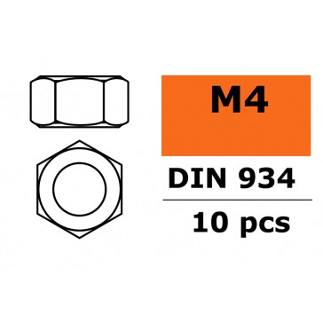 Zeskantmoer - M4 - Gegalvaniseerd staal (10st)