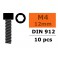 Hex Socket Head Screw - M4X12 Steel (10pcs)