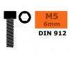 Cilinderkopschroef - Binnenzeskant - M5X6 - Staal (10st)