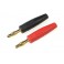 Connector Banana Gold Plated 4mm - Black + Red - 1 pair