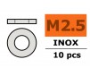 Rondelles - M2,5 - Inox (10pcs)