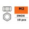 Zeskantmoer - M2 - Inox (10st)