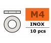 Rondelles - M4 - Inox (10pcs)