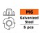 Blind nut M6 - Galvanized Steel (5pcs)