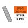 Draadstang - M4X20 - Staal (5st)