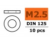 Washer M2,5 - Galvanized Steel (10pcs)