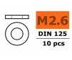 Washer M2,6 - Galvanized Steel (10pcs)