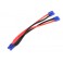 Power Y-Lead - Parallel - EC-2 - 14AWG Silicone Wire