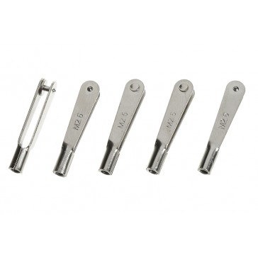 Chappe en acier nickelé - M2.5 (5pcs)