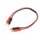 Laadkabel - 4mm Banana Connectors - 14AWG Siliconen-kabel - 30cm