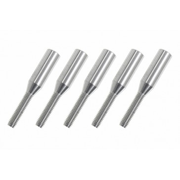 Embout de chape - Aluminium - M3 - Tige en carbone 4mm (5pcs)