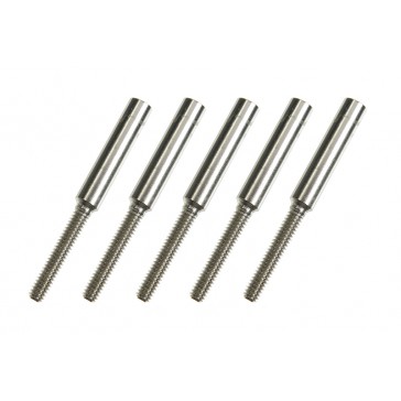 Threaded Coupler - M2 - Outer - Wire Dia. 1.6mm - 5 pcs