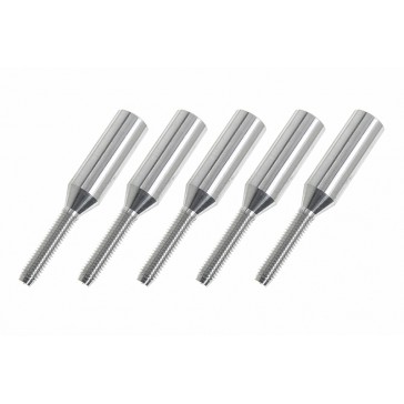 Threaded Coupler - M3 - Outer - Carbon Tube Dia. 5mm - 5 pcs