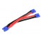 Power Y-Lead - Parallel - EC-3 - 14AWG Silicone Wire