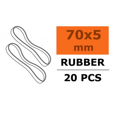 Wing Rubber Bands - 70 X 5mm - 20 pcs