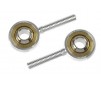 Aluminium Ball Link - Outer thread M3 - Ball for M4 Screws (2pcs)