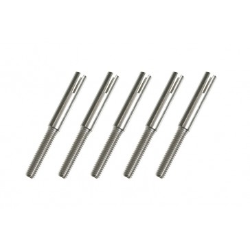 Threaded Coupler - M2.5 - Outer - Wire Dia. 2.3mm - 5 pcs