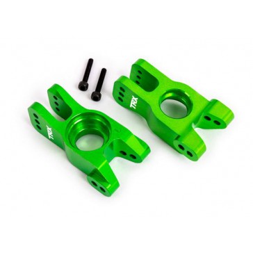 CARRIERS, STUB AXLE, 6061-T6 ALU. (GREEN-ANODIZED) (L /R)