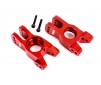 CARRIERS, STUB AXLE, 6061-T6 ALU. (RED-ANODIZED) (L /R)