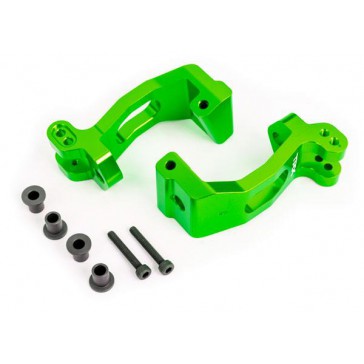 CASTER BLOCKS (C-HUBS), 6061-T6 ALU. (GREEN-ANODIZED),