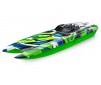 DISC.. DCB M41 Catamaran Race Boat TQi TSM, GREEN/BLUE