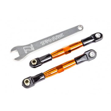 Camber links, front (orange-anodized) (2) (fits Drag Slash)