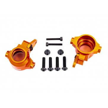 STEERING BLOCKS, 6061-T6 ALU. (ORANGE-ANODIZED), (L /R)