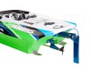 DISC.. DCB M41 Catamaran Race Boat TQi TSM, GREEN/BLUE