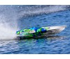 DISC.. DCB M41 Catamaran Race Boat TQi TSM, GREEN/BLUE