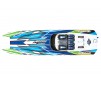 DISC.. DCB M41 Catamaran Race Boat TQi TSM, GREEN/BLUE