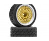 BBS RS Wheels Silver/Gold 26mm (6mm Offset)