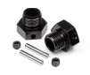 Wheel Hex Hub 6.7mm (2pcs/Black)