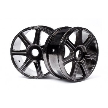 Hb Edge Wheel (Black Chrome/2Pcs)