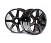 Hb Edge Wheel (Black Chrome/2Pcs)